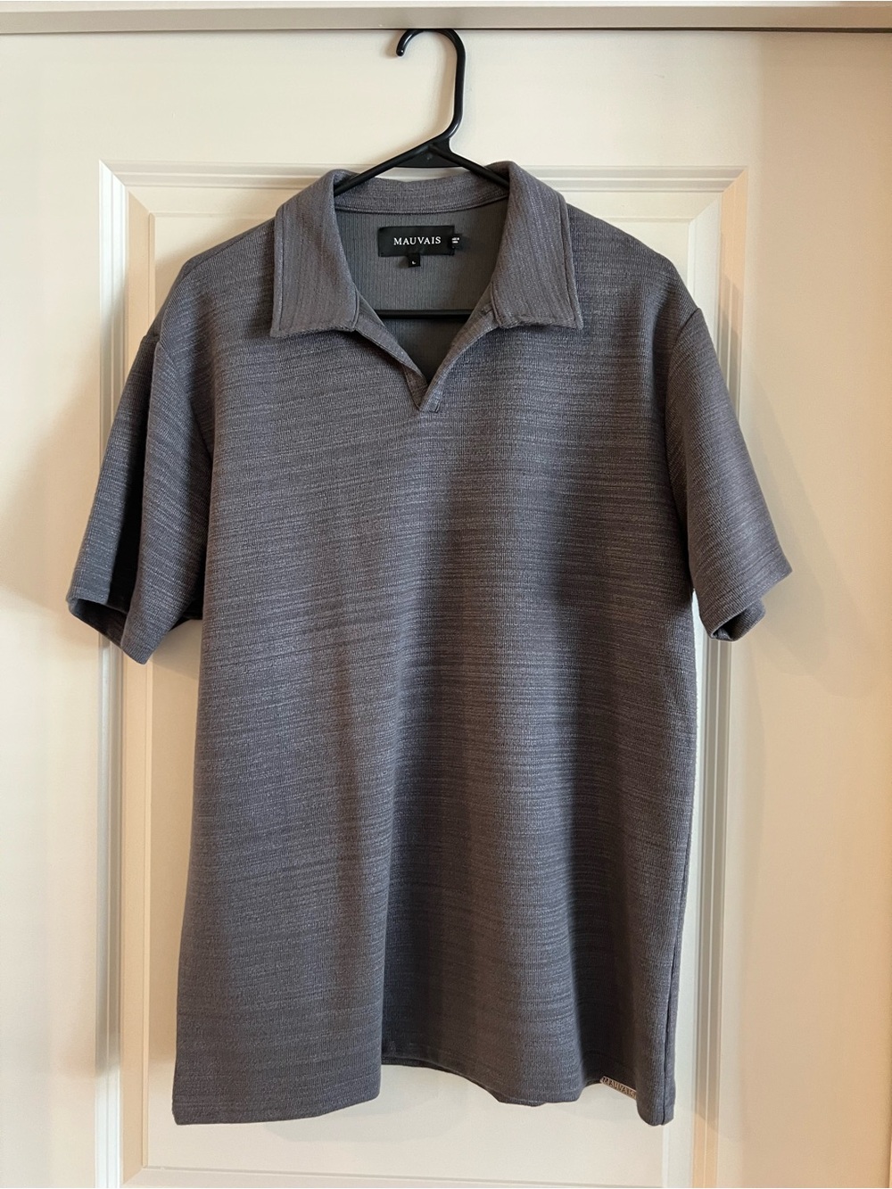 Men's Mauvais Gray Short-Sleeve Polo Shirt